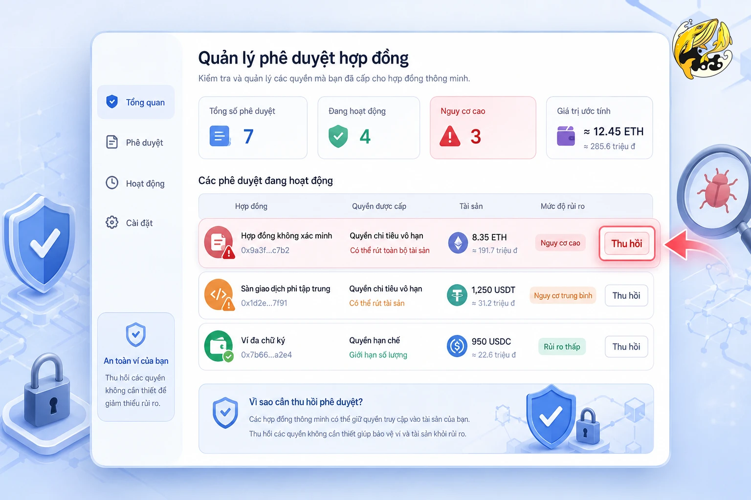 Hướng dẫn thu hồi quyền truy cập ví MetaMask để chặn smart contract độc hại