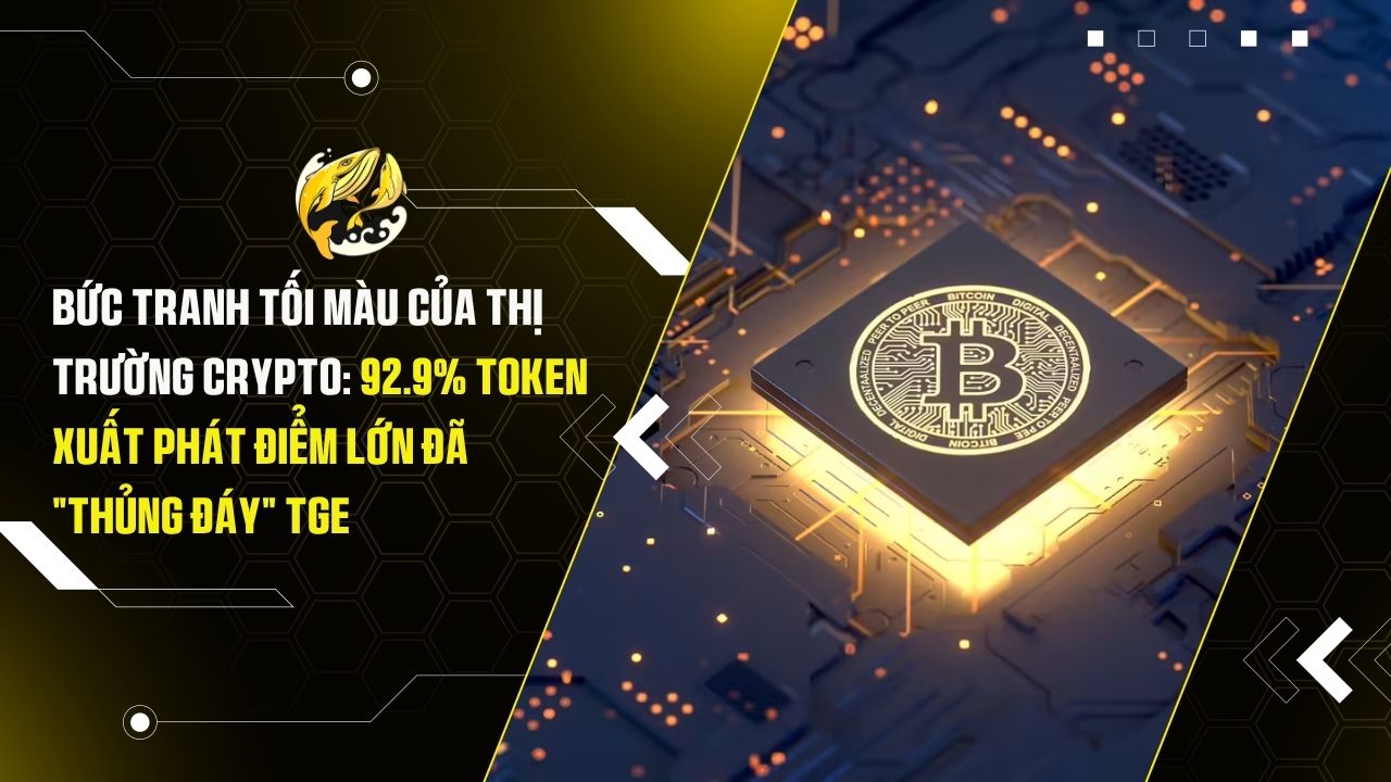 Bức Tranh Tối Màu Của Thị Trường Crypto: 92.9% Token Xuất Phát Điểm Lớn Đã "Thủng Đáy" TGE