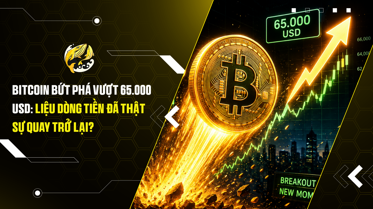 Bitcoin bứt phá vượt 65.000 USD: Liệu dòng tiền đã thật sự quay trở lại?