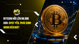 Bitcoin hồi lên 66.000 USD: Spot yếu, phái sinh đang kéo giá?
