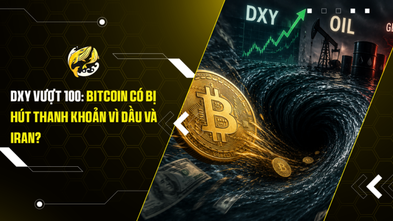 DXY vượt 100: Bitcoin có bị hút thanh khoản vì dầu và Iran?