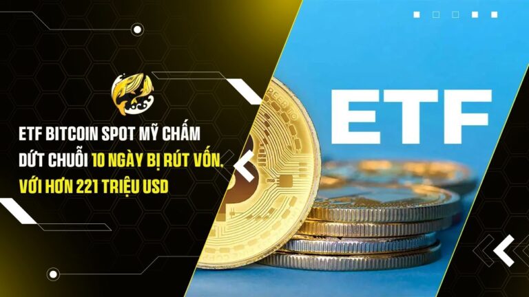 ETF Bitcoin Spot Mỹ Chấm Dứt Chuỗi 10 Ngày Bị Rút Vốn, Ghi Nhận Dòng Tiền Hơn 221 Triệu USD