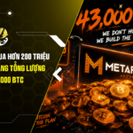 Metaplanet Mua Hơn 200 Triệu USD Bitcoin, Nâng Tổng Lượng Nắm Giữ Lên 43.000 BTC