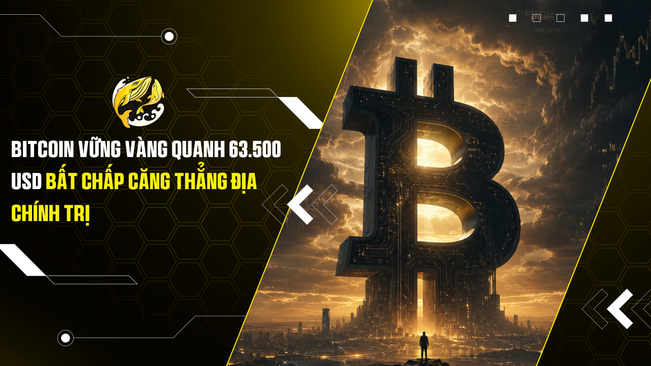 Bitcoin Vững Vàng Quanh 63.500 USD Bất Chấp Căng Thẳng Địa Chính Trị