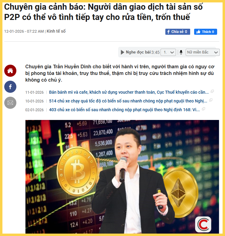 Giao dich p2p co the vuong toi hoat dong rua tien
