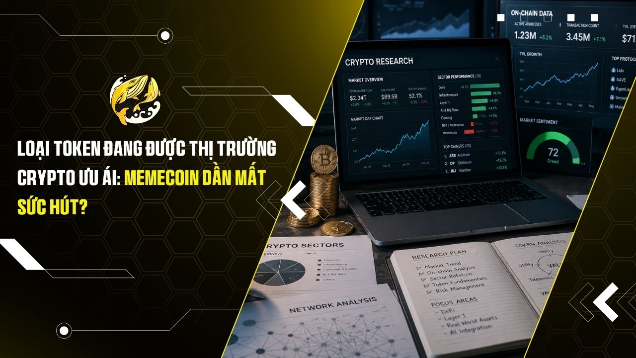 Loại Token Đang Được Thị Trường Crypto Ưu Ái: Memecoin Dần Mất Sức Hút?