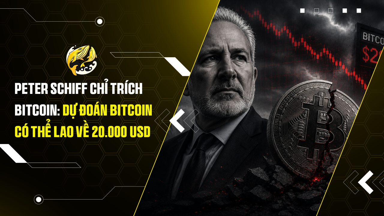 Peter Schiff Chỉ Trích Bitcoin: Dự Đoán Bitcoin Có Thể Lao Về 20.000 USD