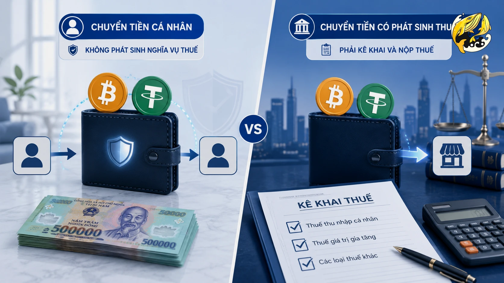 Chuyển Coin Có Bị Tính Thuế? Phân Biệt Chuyển Ví Và Chuyển Nhượng