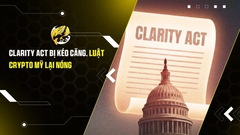 CLARITY Act bị kéo căng, luật crypto Mỹ lại nóng