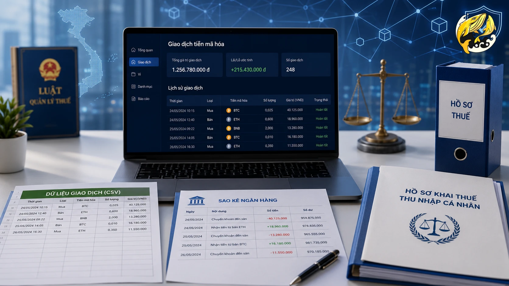 Những Dữ Liệu Giao Dịch Crypto Cần Lưu Để Giải Trình Thuế