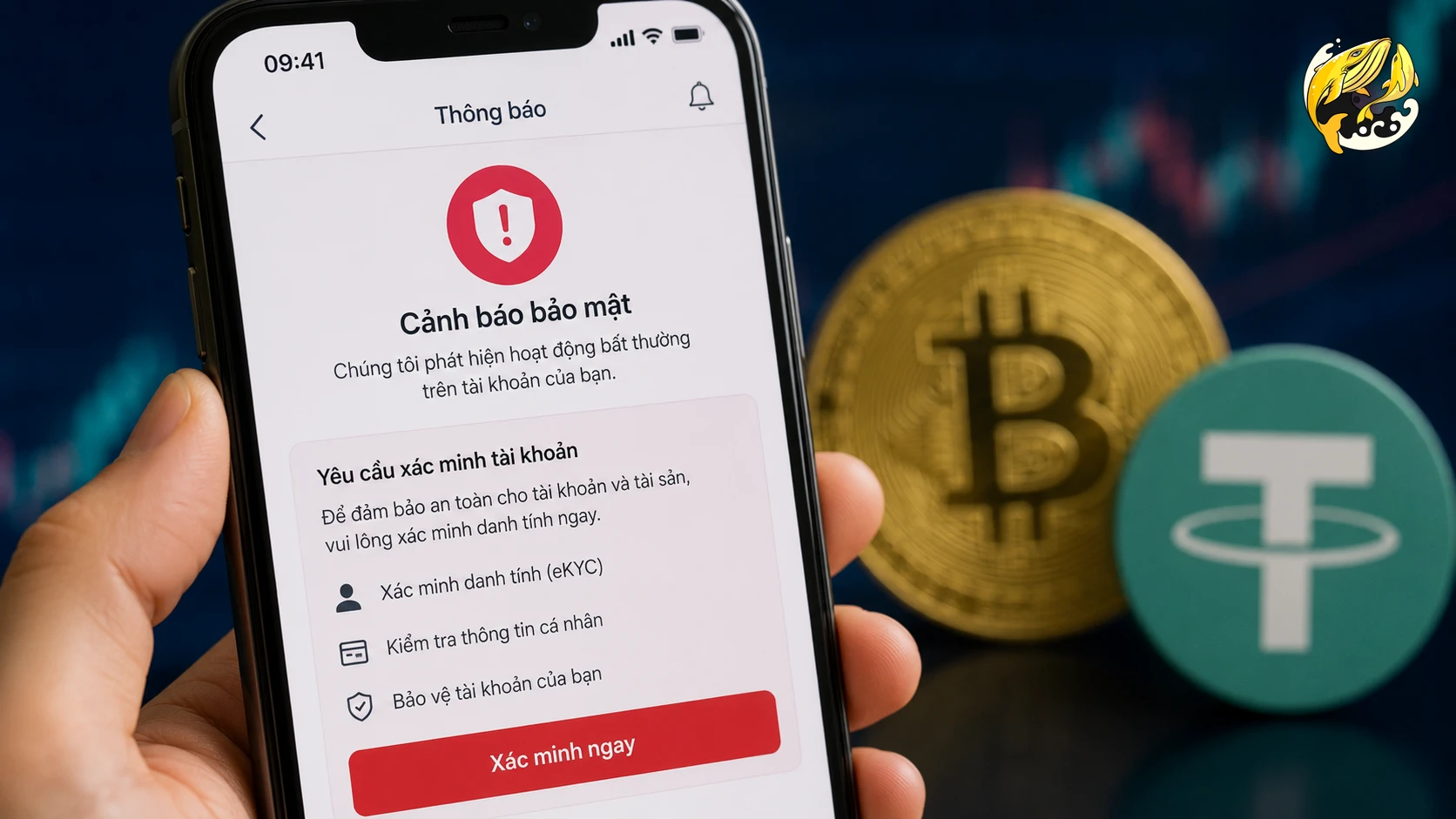 Tài khoản ngân hàng bị khóa do giao dịch P2P crypto đáng ngờ