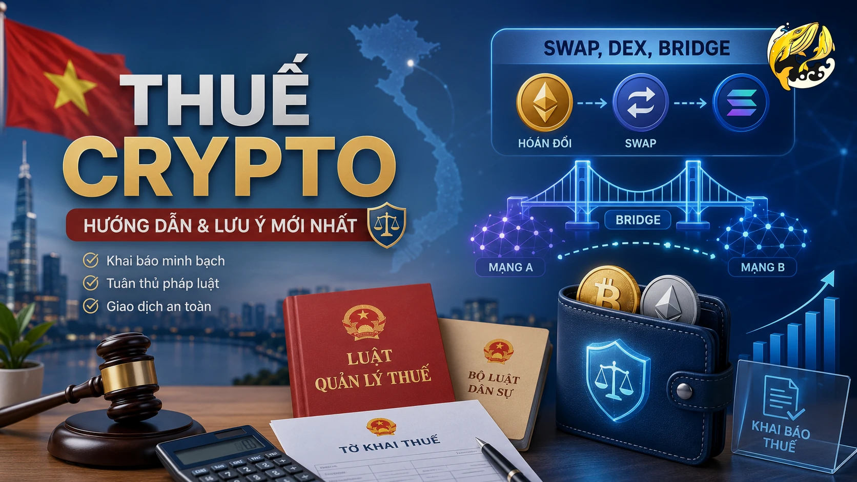 Swap Coin, Bridge Và Giao Dịch DEX Có Phải Nộp Thuế Không?