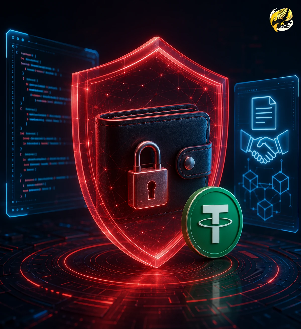Cơ chế smart contract Tether đóng băng và blacklist ví USDT