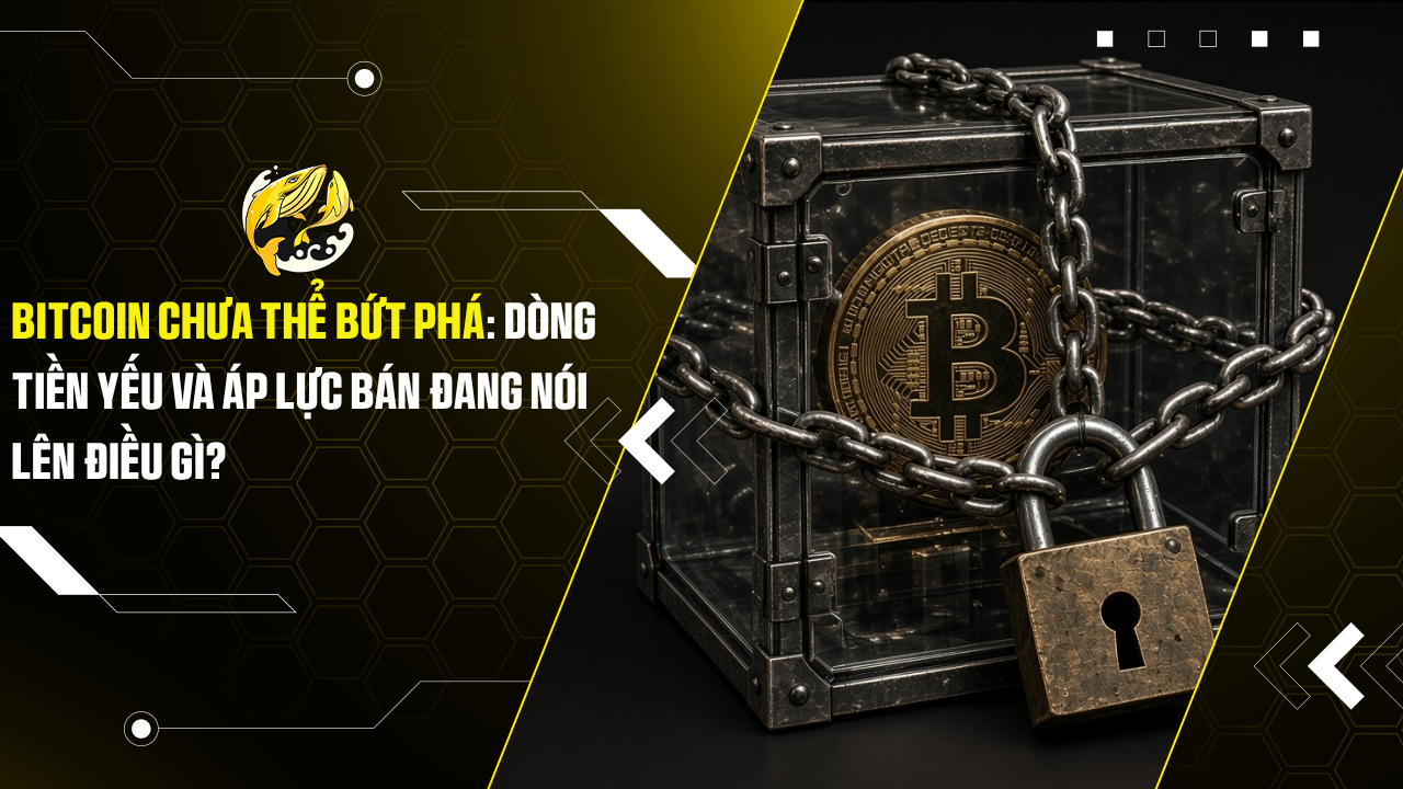 Bitcoin Chưa Thể Bứt Phá Dòng tiền yếu và áp lực bán đang nói lên điều gì