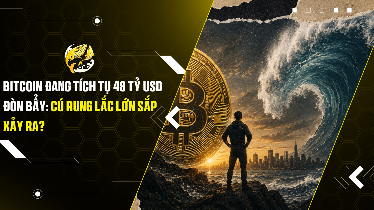 Bitcoin đang tích tụ 48 tỷ USD đòn bẩy Cú rung lắc lớn sắp xảy ra