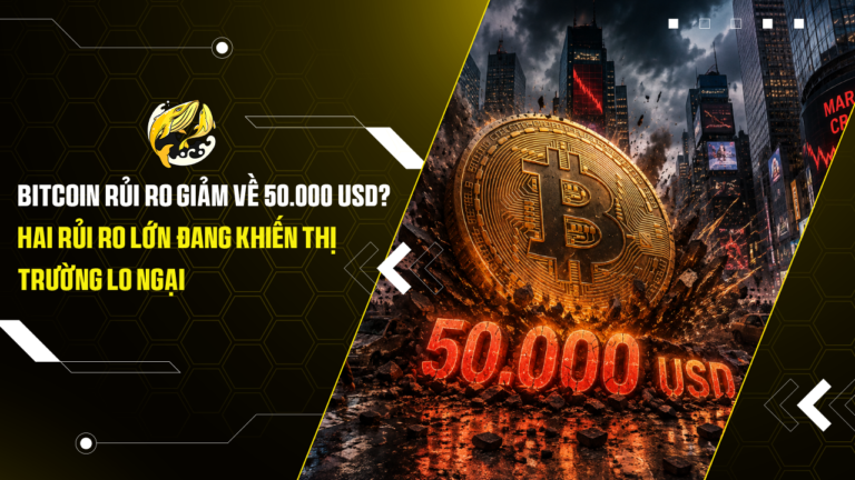 Bitcoin rủi ro giảm về 50.000 USD Hai rủi ro lớn đang khiến thị trường lo ngại