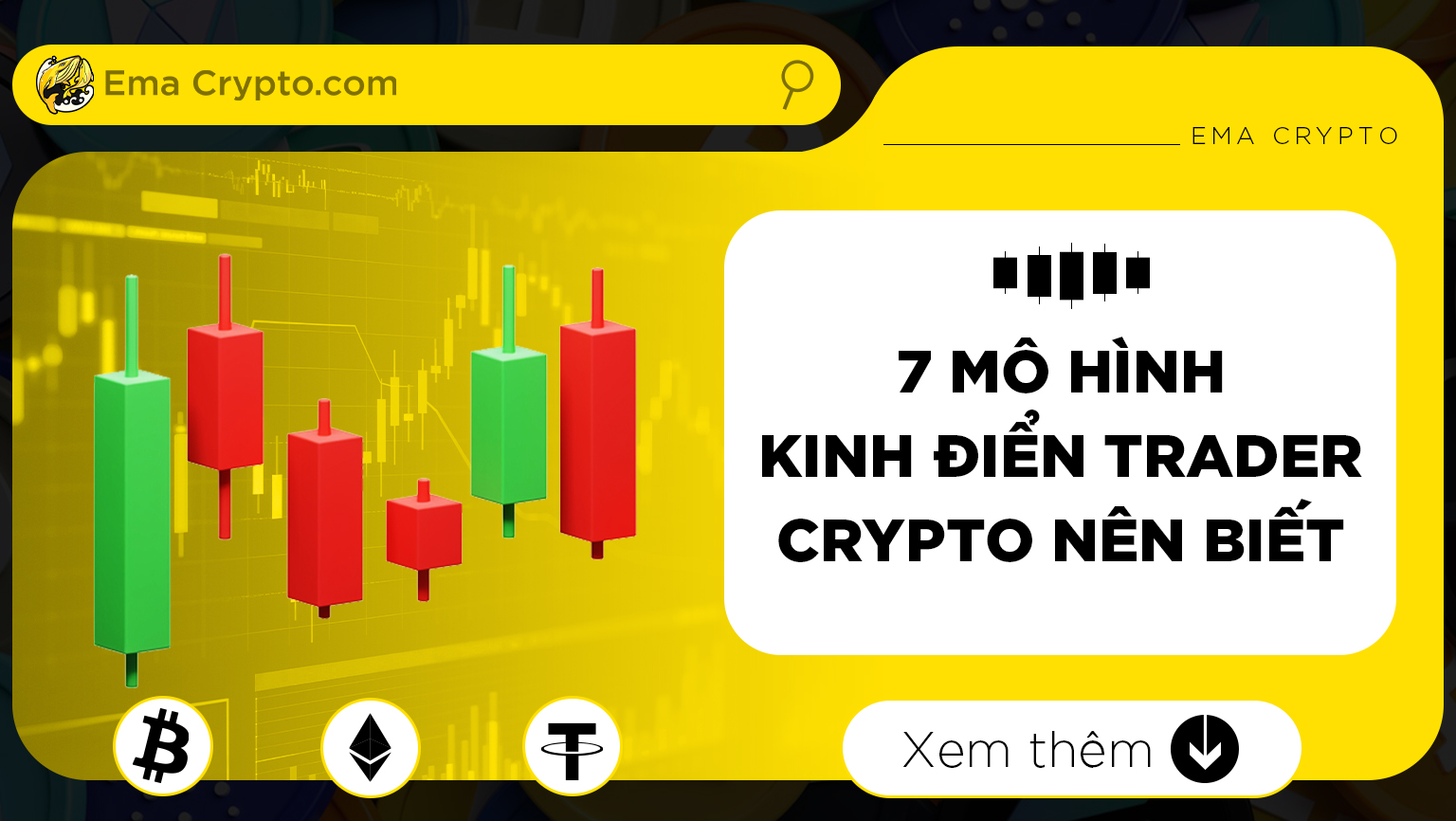 7 mô hình biểu đồ kinh điển trader crypto cần biết để đọc vị thị trường