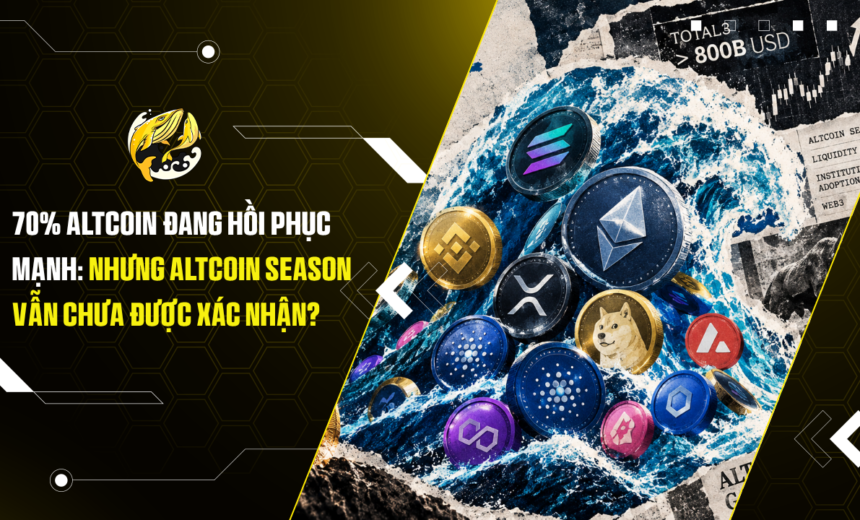70% Altcoin đang hồi phục mạnh Nhưng Altcoin season vẫn chưa được xác nhận
