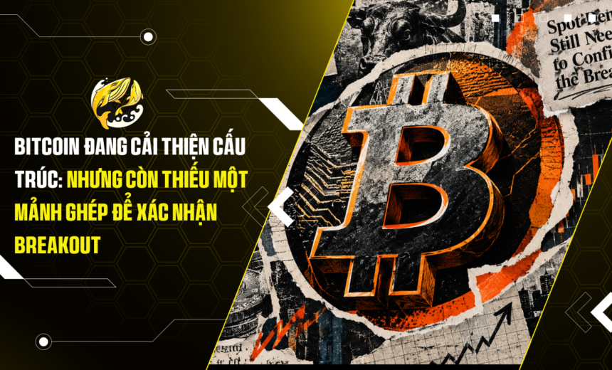 Bitcoin đang cải thiện cấu trúc Nhưng còn thiếu một mảnh ghép để xác nhận breakout