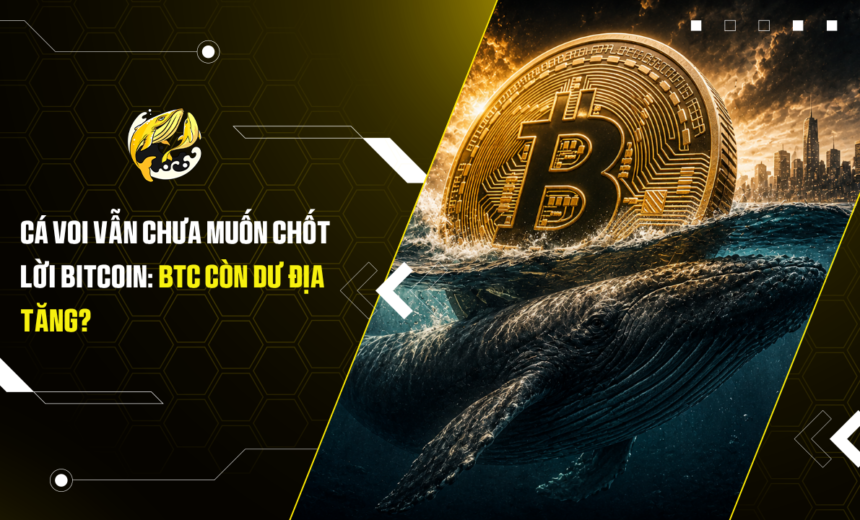 Cá voi vẫn chưa muốn chốt lời Bitcoin BTC còn dư địa tăng