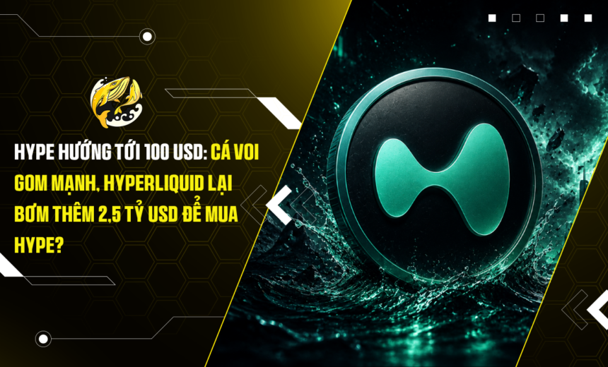 HYPE hướng tới 100 USD Cá voi gom mạnh, Hyperliquid lại bơm thêm 2,5 tỷ USD để mua HYPE (1)