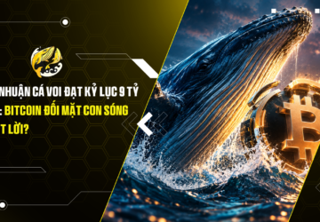 Lợi nhuận cá voi đạt kỷ lục 9 tỷ USD Bitcoin đối mặt con sóng chốt lời
