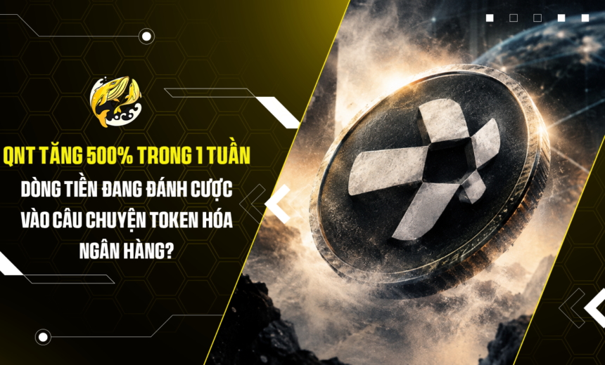 QNT tăng 500% trong 1 tuần Dòng tiền đang đánh cược vào câu chuyện token hóa ngân hàng