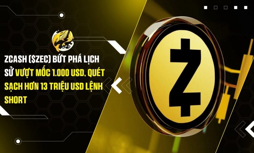 $ZEC dẫn đầu toàn thị trường với gần 13,4 triệu USD lệnh short bị quét sạch, vượt qua cả ETH ($13,34M) và áp đảo hoàn toàn BTC ($2,58M)